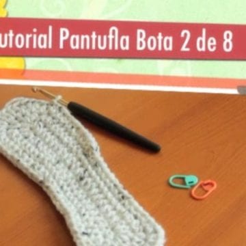 Pantufla Bota Crochet ¿Cómo tejer una Pantufla?  |  Paso a Paso 2 de 8